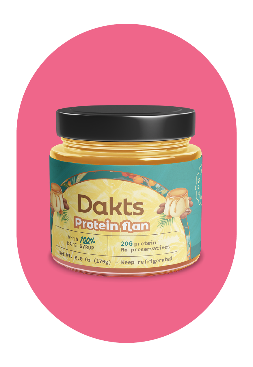 PROTEIN FLAN WITH 100% DATE CARAMEL