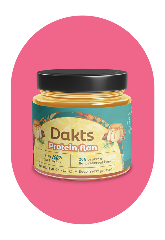 PROTEIN FLAN WITH 100% DATE CARAMEL